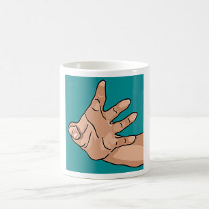 Perspektivische Reichende Hand Kaffeetasse