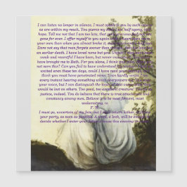 Persuasion letter Jigsaw Puzzle Magnetkarte