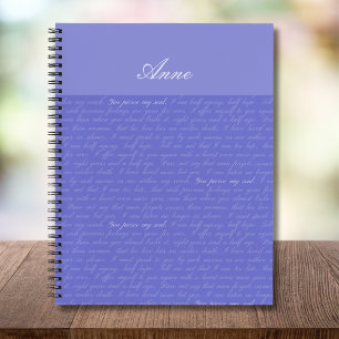 Persuasion Pierce Mein Soul Personalisiert Notizbuch