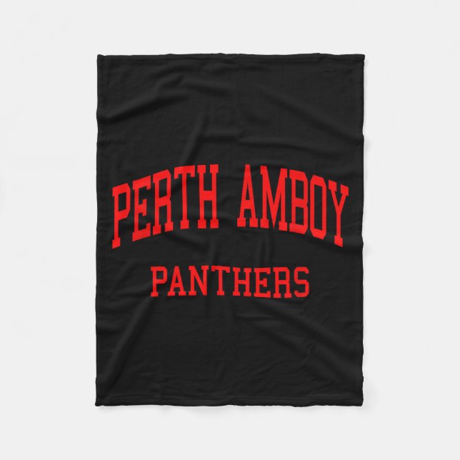 Perth Amboy High School Hs Perth Amboy Nj Retro  Fleecedecke (Vorderseite)
