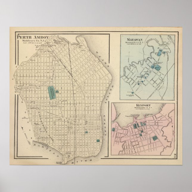 Perth Amboy, NJ Poster (Vorne)