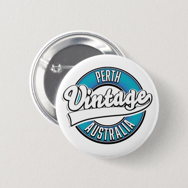 Perth Australia Vintages Logo Button (Vorne & Hinten)