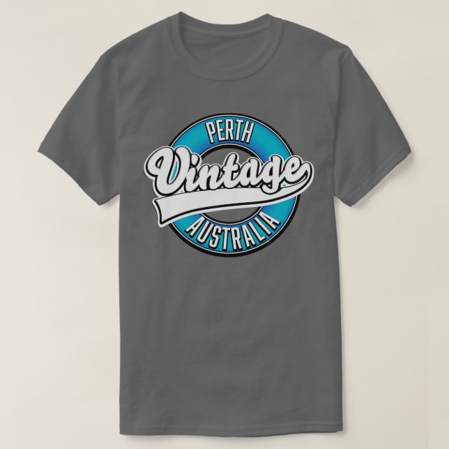Perth Australia Vintages Logo T-Shirt (Design vorne)