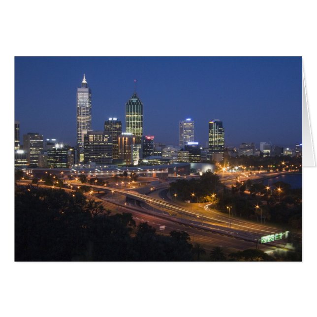 Perth, Australien. Aussicht auf das Stadtzentrum v (Vorderseite (Horizontal))