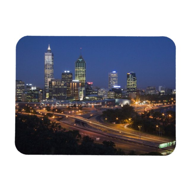 Perth, Australien. Aussicht auf das Stadtzentrum v Magnet (Horizontal)