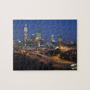 Perth, Australien. Aussicht auf die Innenstadt von Puzzle
