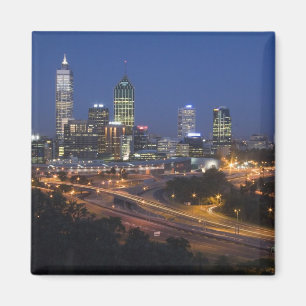 Perth, Australien. Blick auf das Stadtzentrum von Magnet