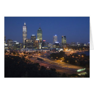 Perth, Australien. Blick auf die Innenstadt von Pe