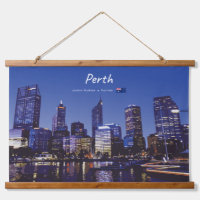 Perth, Australien - Stadt-Silhouette Nacht