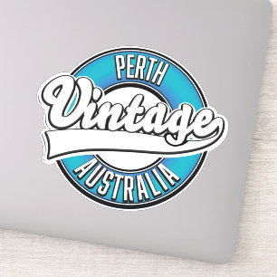 Perth Australien Vintage-Logo Aufkleber
