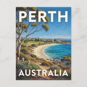 Perth Australien Western Coast Szene Postkarte