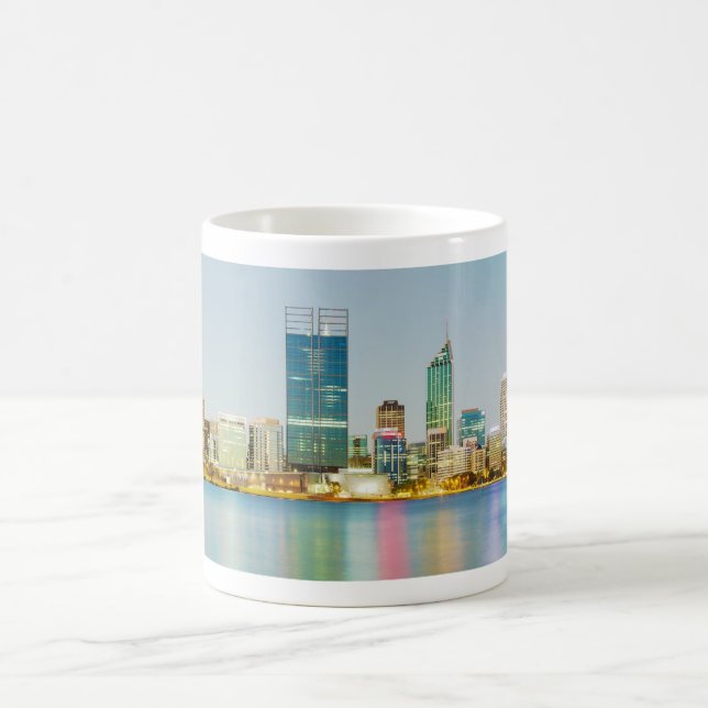 Perth CBD von Mühlpunkt-Perth-Western Australien Tasse (Mittel)