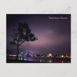 Perth City Lights Postkarte