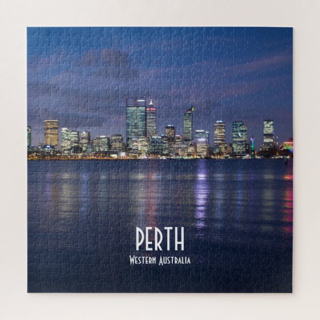 Perth City Skyline Puzzle (Vertikal)