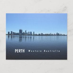 Perth City Skyline Western Australien Postkarte