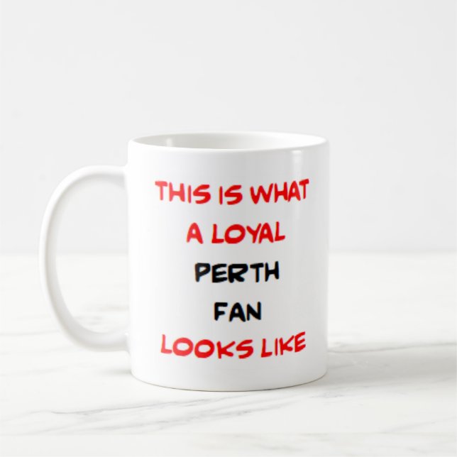perth fan, loyal kaffeetasse (Links)