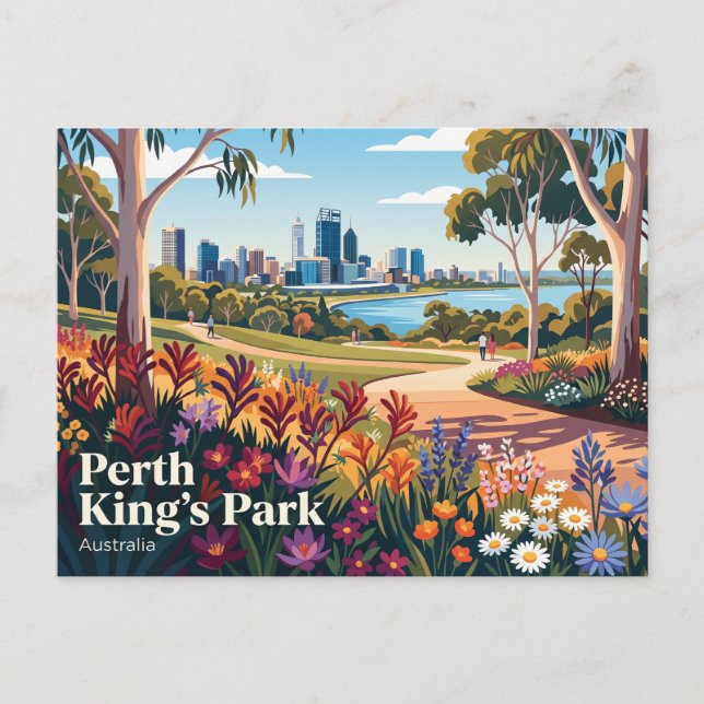 Perth King's Park Australien Postkarte (Vorderseite)