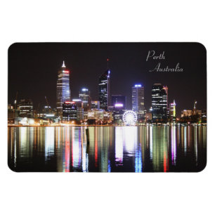 Perth-NachtSkyline, Australien - Magnet
