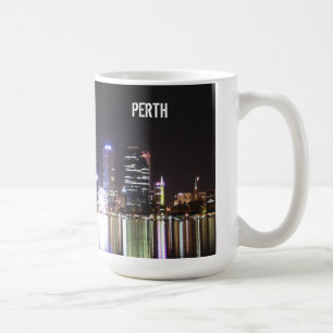 Perth-NachtSkyline - Tasse