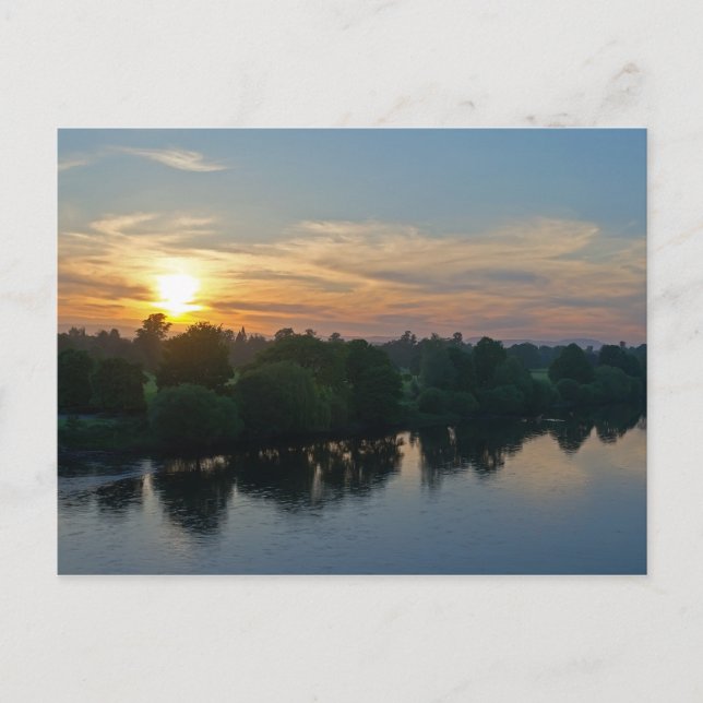Perth, Schottland River Sunset Postkarte (Vorderseite)