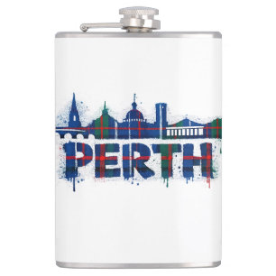 Perth Schottland Tartan Tasse Schottisch  Flachmann