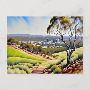 Perth Western Australia Hills Feiertagspostkarte