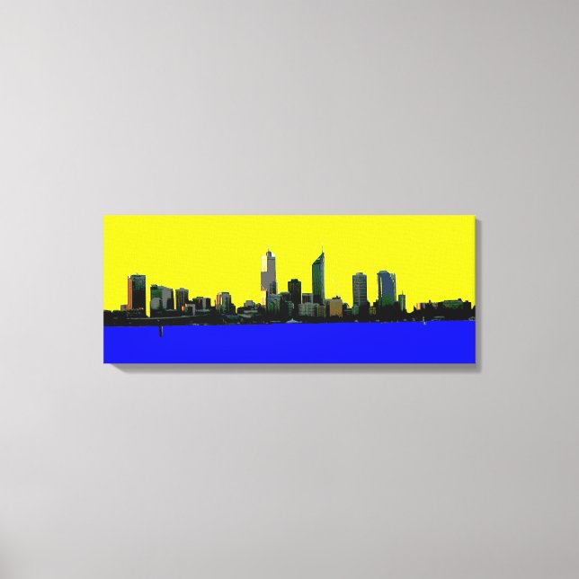 Perth Western Australia Skyline Leinwand Art Print (Vorderseite)