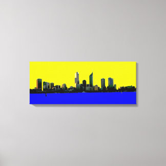 Perth Western Australia Skyline Leinwand Art Print