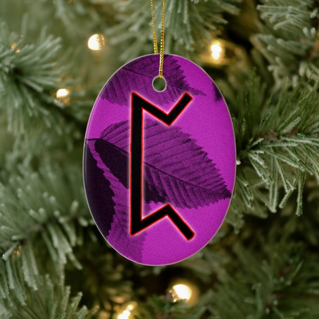 Perthro Viking Rune Weihnachten Ornament - Karma! (Baum)