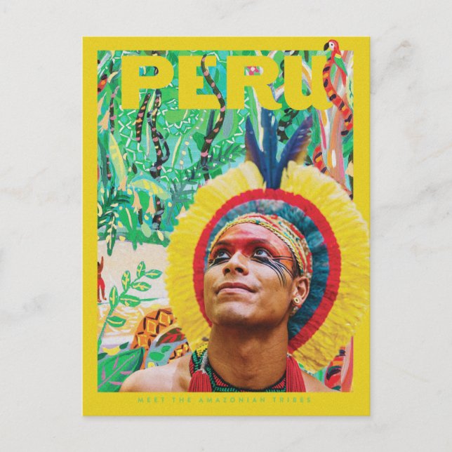 Peru Amazon Rainforest Postkarte (Vorderseite)