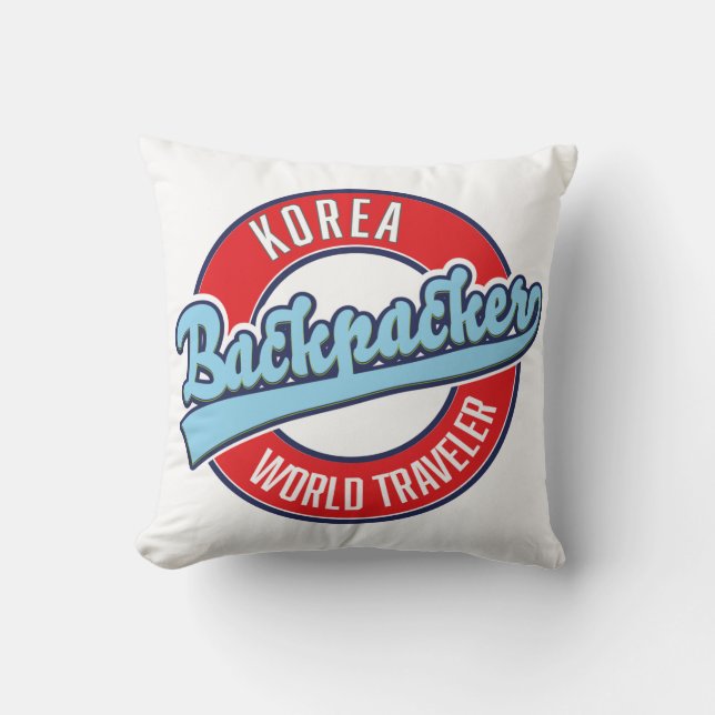 Peru Backpacker World Traveller Logo werfen Kissen (Vorderseite)