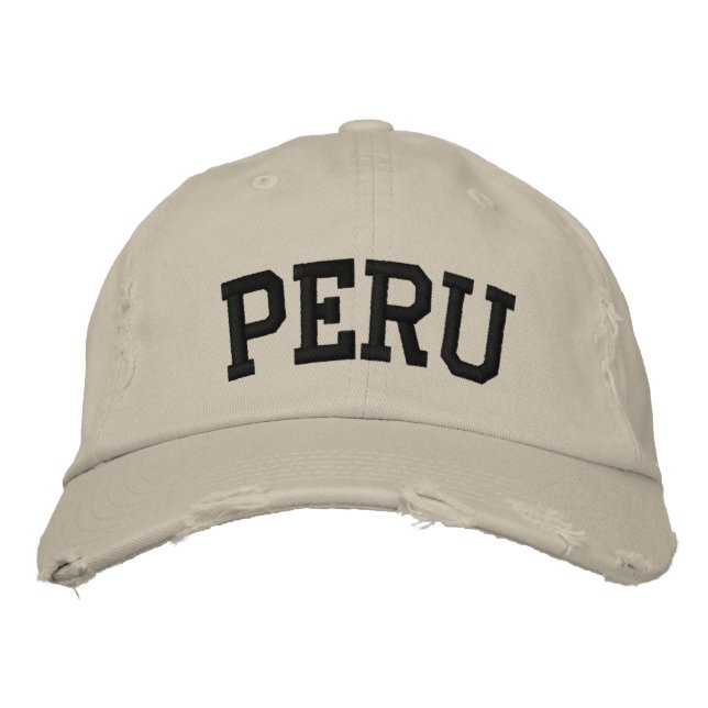 Peru bestickter Hut (Vorderseite)