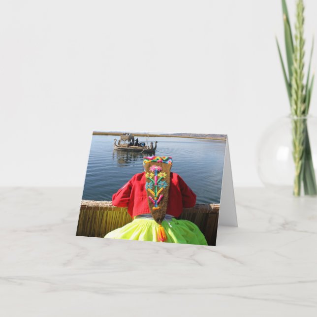 Peru Child - Girl Karte (Vorderseite)