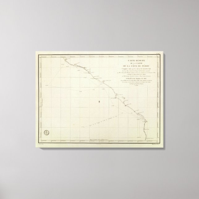 Peru, Chile Leinwanddruck (Vorderseite)