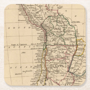 Peru, Chili, La Plata Rechteckiger Pappuntersetzer