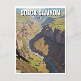 Peru Colca Canyon Postkarte