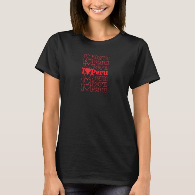 Peru Cool Vintag Inspiriert T-Shirt (Vorderseite)