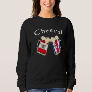Peru Costa Rica Flagge Cheers Bier Patriot Cou Sweatshirt