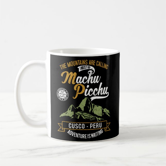Peru Cusco Machu Picchu Llama Jersey Kaffeetasse (Links)