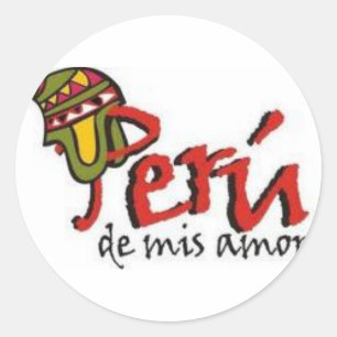 PERU DE MIS AMORES RUNDER AUFKLEBER