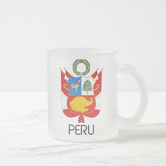 PERU - Emblem/Flagge/Wappen/Symbol Mattglastasse