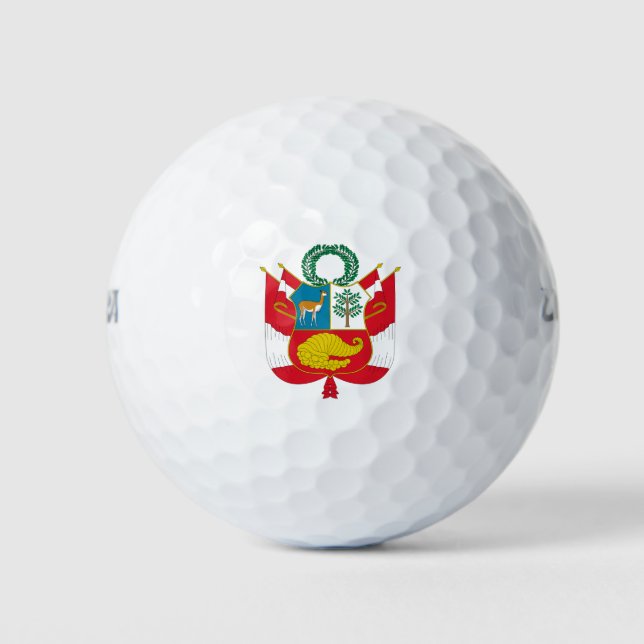 Peru-Emblem Golfball (Vorderseite)