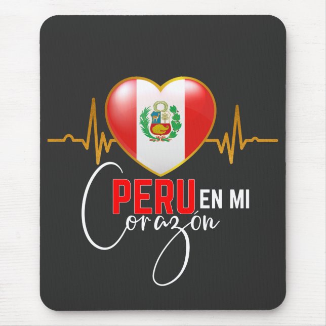 Peru en mi Corazon Peruvian Pride Mousepad (Vorne)