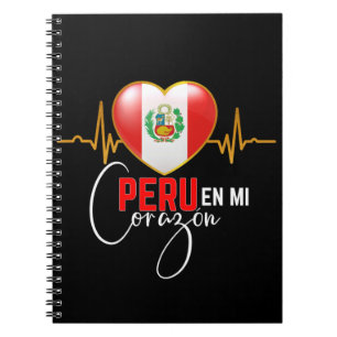 Peru en mi Corazon Peruvian Pride Notizblock