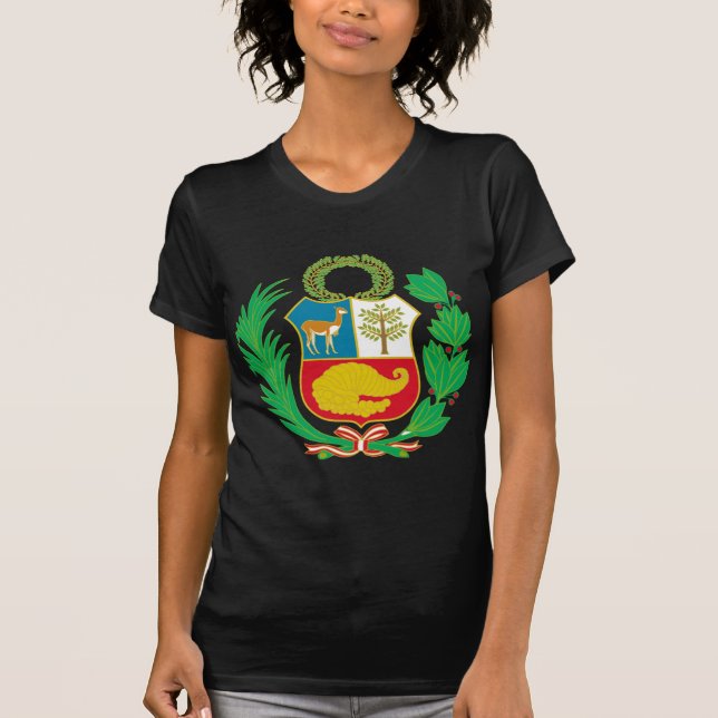 Peru - Escudo Nacional (nationales Emblem) T-Shirt (Vorderseite)