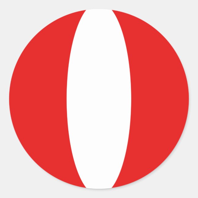 Peru Fisheye Flag-Aufkleber Runder Aufkleber (Vorderseite)
