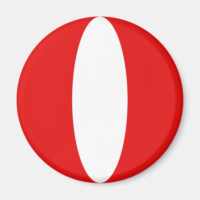 Peru Fisheye Flag Magnet (Vorne)