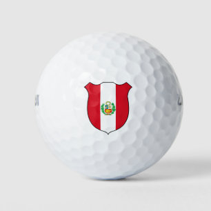 Peru Flag Grand Patriotic Golfball