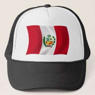 Peru Flag Hat Truckerkappe