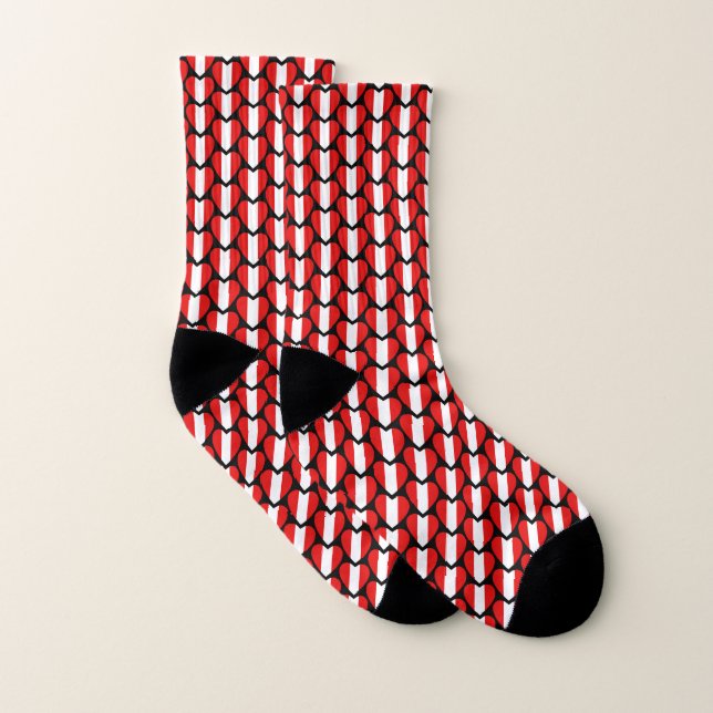 Peru Flag Hörer Socks Socken (Paar)